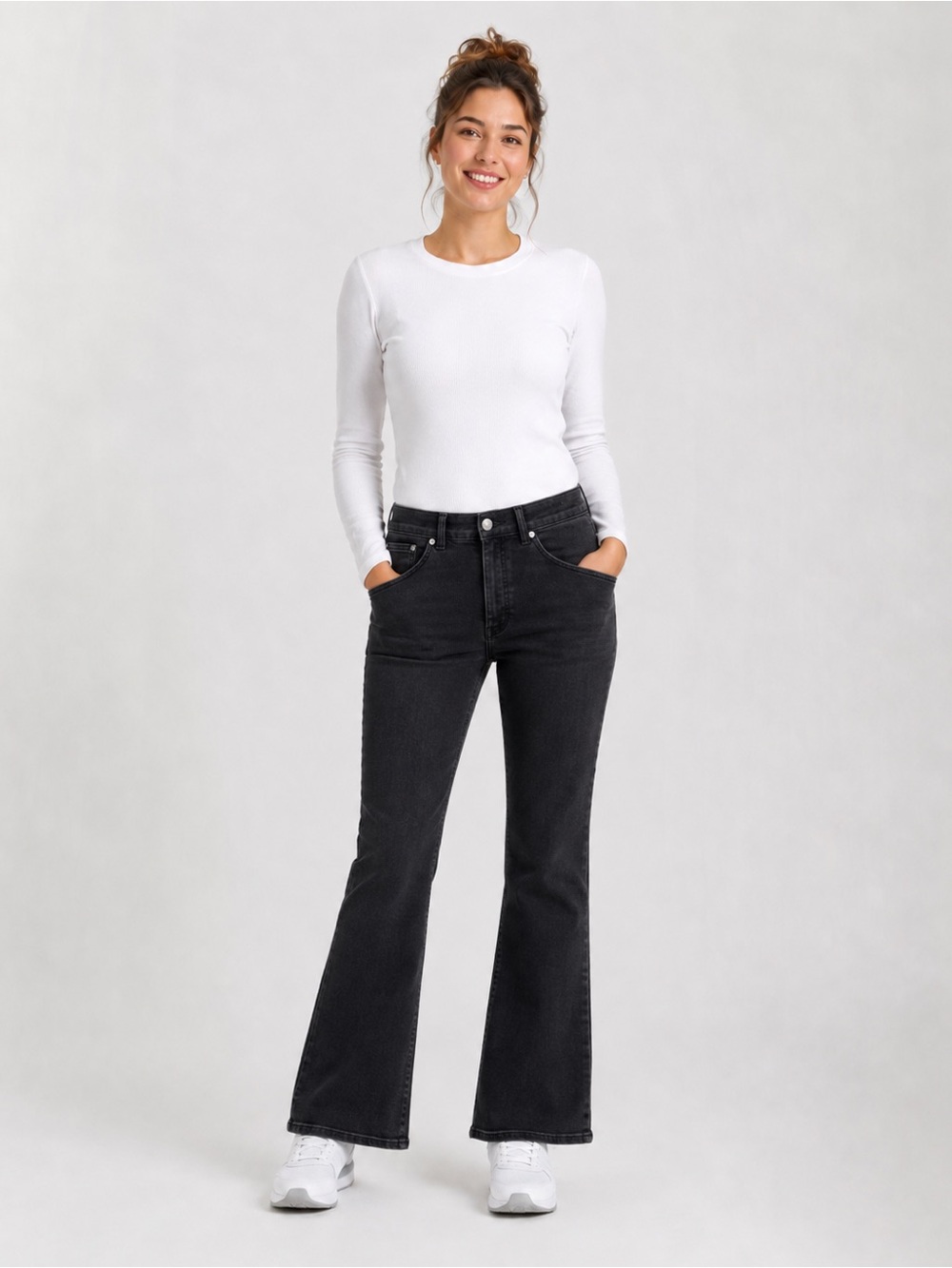 Madewell Black High-Rise Flare Jeans